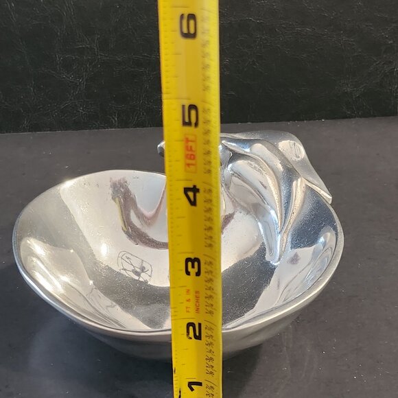 Silver Mariposa Small Apple Dish Vintage Apple-Shaped Silver Bowl Excellent - Picture 4 of 10